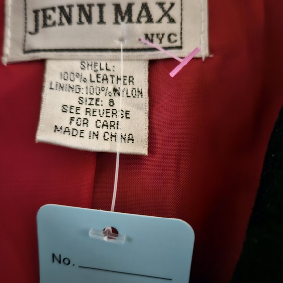 Vintage Leather Jenni Max NYC jacket size 8 - Picture 4 of 7
